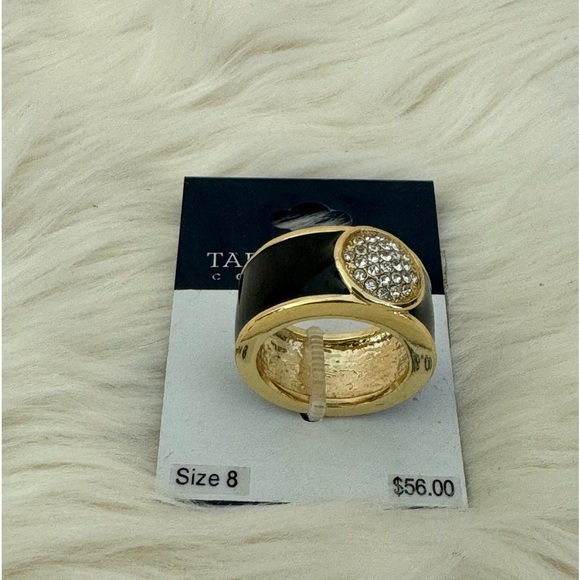 (NWT) Tara Vanessa Collection Black and Gold Ring size 8 - Picture 2 of 4